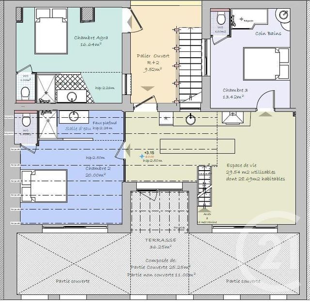 Appartement F5 à vendre - 6 pièces - 98.13 m2 - ST CYR SUR MER - 83 - PROVENCE-ALPES-COTE-D-AZUR - Century 21 Noël Immobilier
